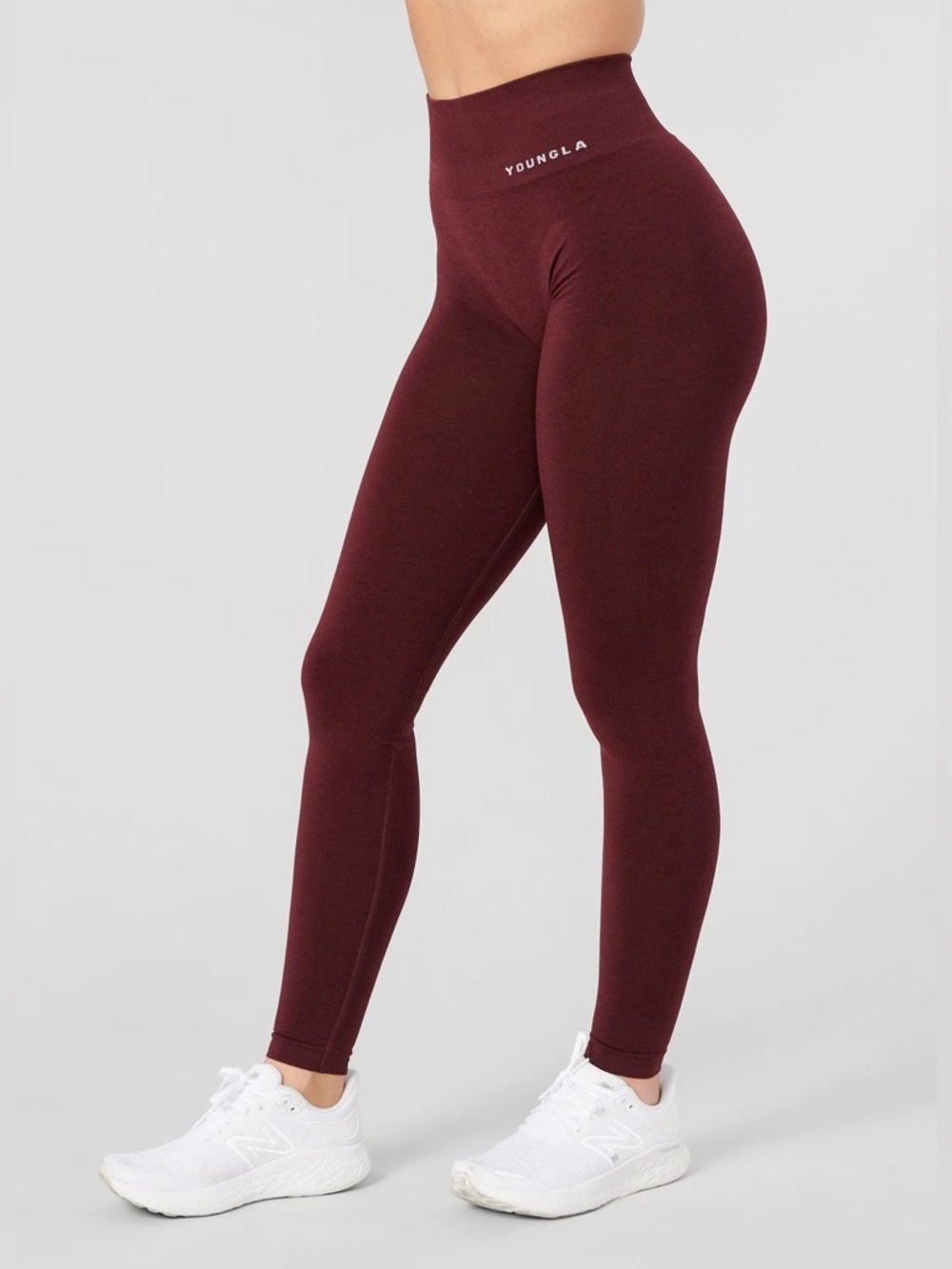 YoungLA Core Seamless Legging — Burgundy Silk